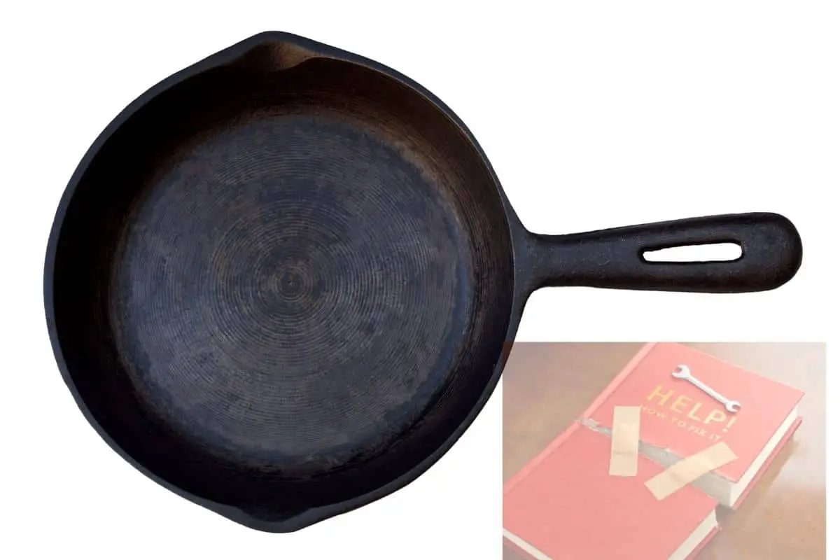 Can a warped cast iron skillet be fixed
