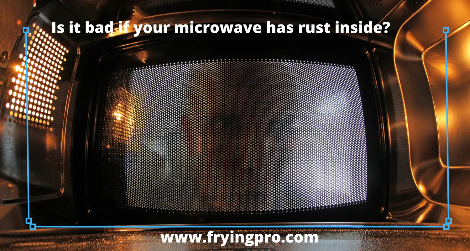 rust inside microwave