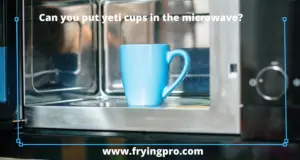 Yeti cup in a microwave